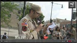 Video z protestu veteránů proti NATO a válkám