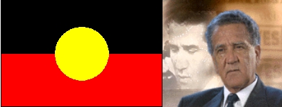 Charlie Perkins a aboriginská vlajka